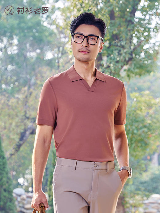 【爱家Polo】海鸥领纽徕丝云感透气遮肚针织衫265R0P949S【TONG】 商品图10