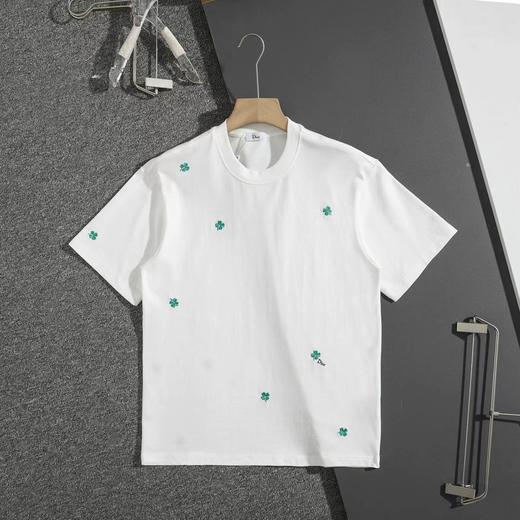 F032052早春新款简约大气质地柔软舒适立体刺绣宽松短袖 商品图3