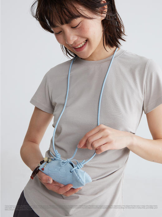 CryingCenter 反毛皮饺子单肩斜挎小迷你耳机包 哭喊中心 商品图2