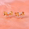 【黄水晶耳钉】S925银轻奢爱心蝴蝶结饰品送女生节日礼物一物一证JE25018-水晶CC 商品缩略图0