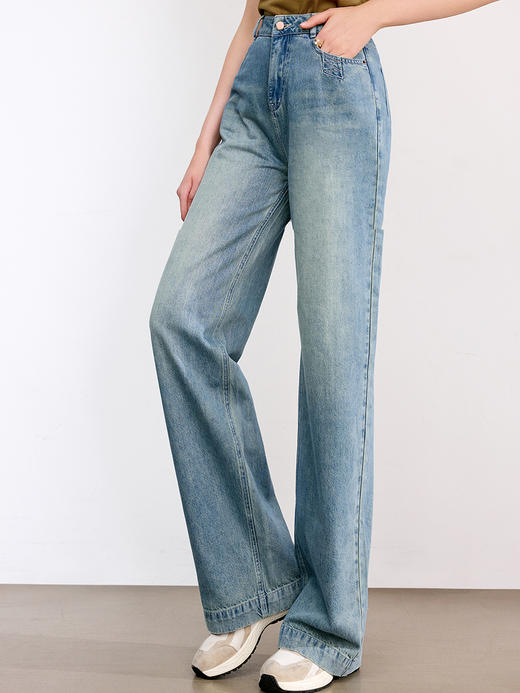 【百图lulu定制】【雪碧牛仔裤】 窄版 直筒 显瘦显高 大长腿牛仔裤 商品图3