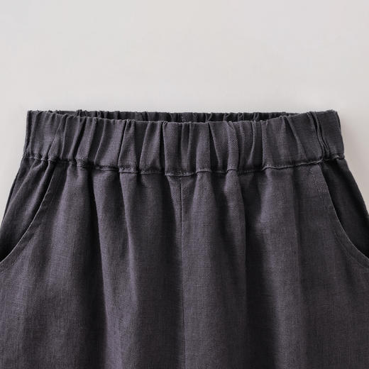 马克珍妮100%亚麻女童清凉弯刀裤2026年夏装新款560959 商品图4