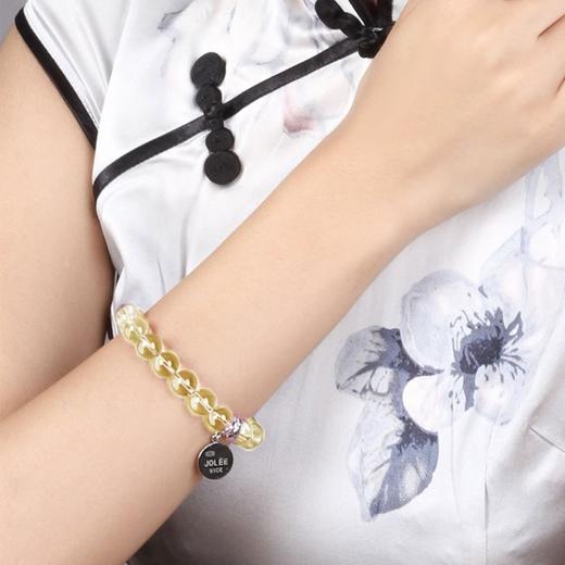 【黄水晶手串】手链女彩色宝石简约时尚天然水晶女士轻奢新年礼物JT10115-4-水晶CC 商品图3