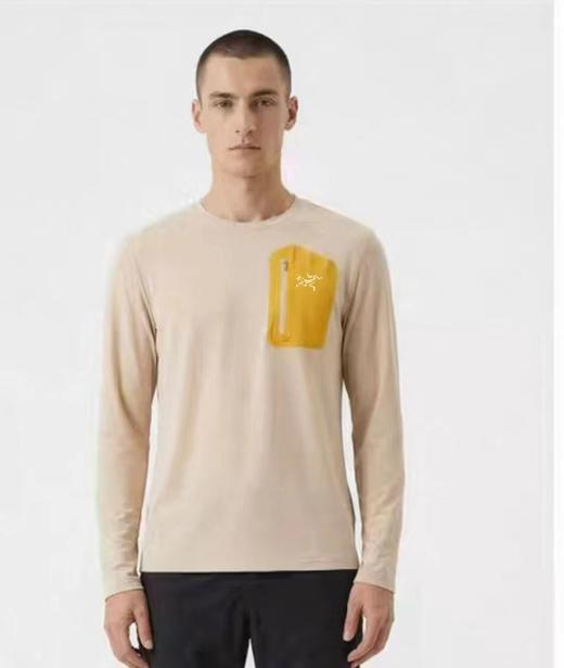 F0320131户外26春夏秋3D裁剪立体无痕压胶口袋运动打底长袖 商品图8