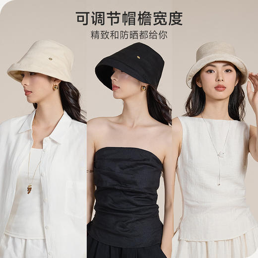 CMS 颗里"盐系"亚麻渔夫帽 商品图5