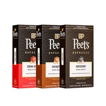 Peet's Coffee皮爷peets胶囊咖啡30颗混装（强度9*1+10*1+11*1）法国进口 /水饮冲调 /咖啡 /胶囊咖啡 商品图2