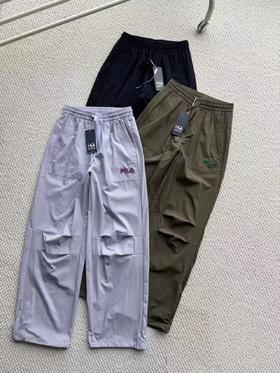 F032047春季新款简约休闲女士梭织宽松休闲伞兵裤子