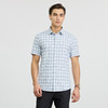 【高弹】德鲨2026夏季新款短袖衬衫男休闲百搭打底上衣男格子衬衣 商品缩略图1