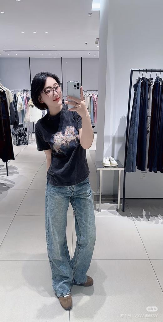 Mo*飞马烫钻水洗T 商品图4