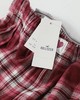 F032090情人节限定格纹字母翻边织带休闲格子长裤 商品缩略图5