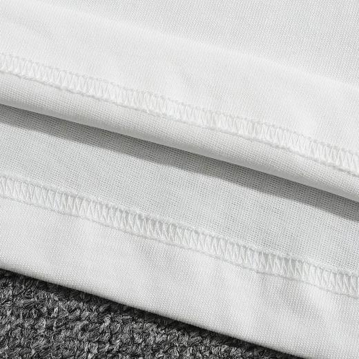 F032052早春新款简约大气质地柔软舒适立体刺绣宽松短袖 商品图9