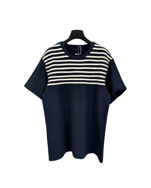 男款条纹做旧短袖T恤la020 商品图0