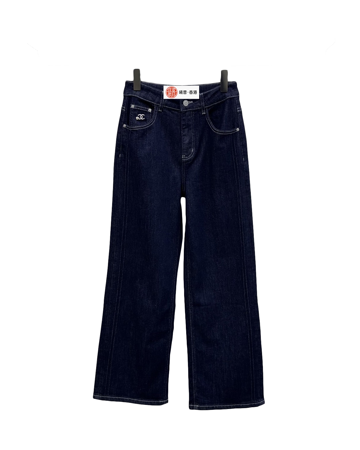 女款高腰直筒牛仔裤长裤la025