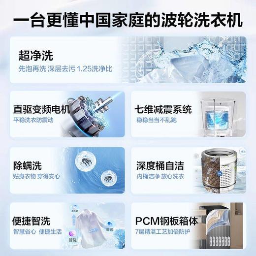 海尔洗衣机波轮全自动家用10公斤直驱变频一级能效XQB100-BZ20P0 商品图1