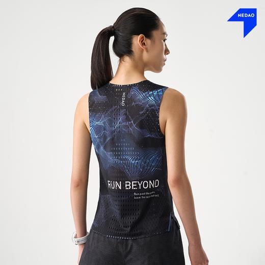 内道风行印花风洞坎肩女款越野跑步运动散热透气轻量坎肩 商品图4