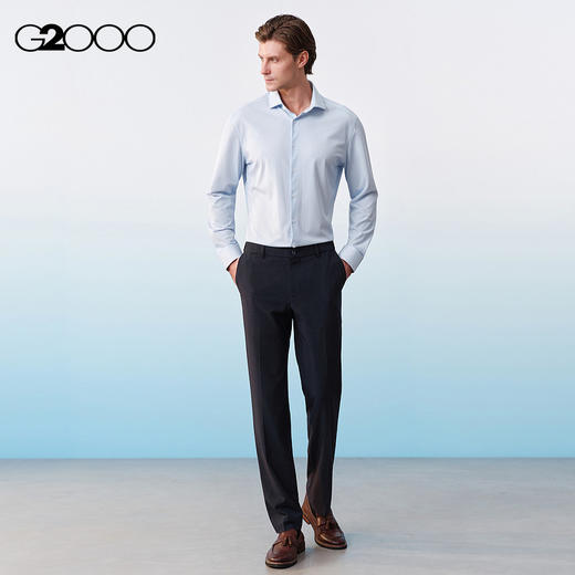 G2000男装SS26商场新款【三防科技/防静电/多面弹】通勤修身西裤61153053 商品图1