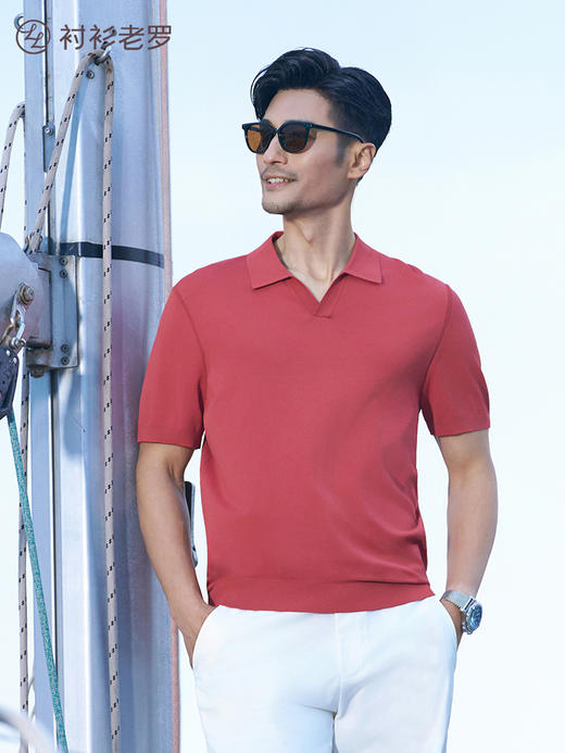 【爱家Polo】海鸥领纽徕丝云感透气遮肚针织衫265R0P949S【TONG】 商品图11