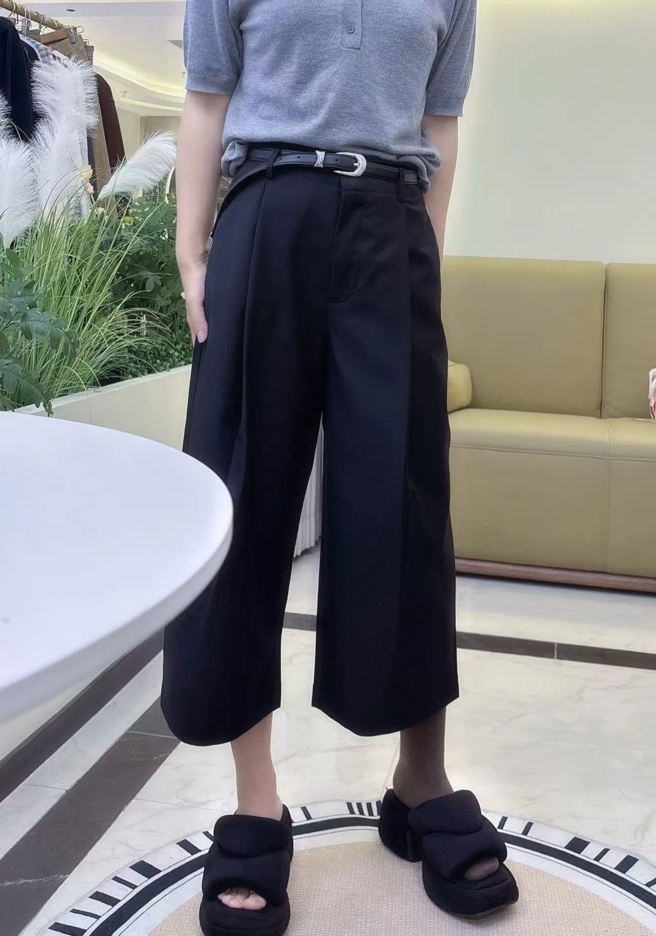 高品质！江南BY同款！八分裤休闲裤K2963  26ZB03014-