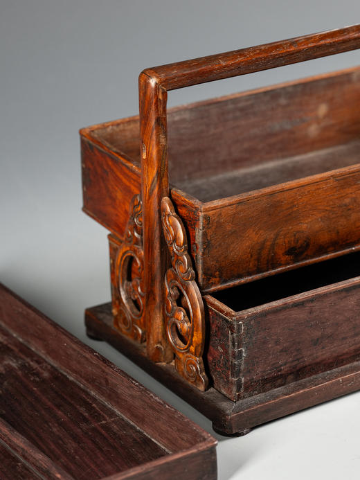 清	黄花梨两撞提梁盒 商品图2