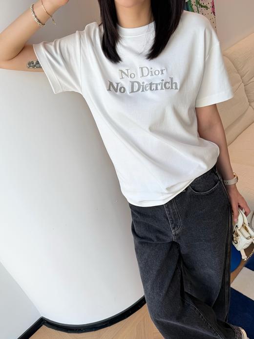 迪奥 新款🆕「No Dietrich」刺绣T恤（MM） 商品图5