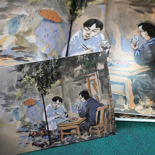 昆明的雨 汪曾祺名篇绘本被选入语文课本 著名画家法兰西文学艺术骑士勋章获得者李昆武绘制精美插图 商品图3