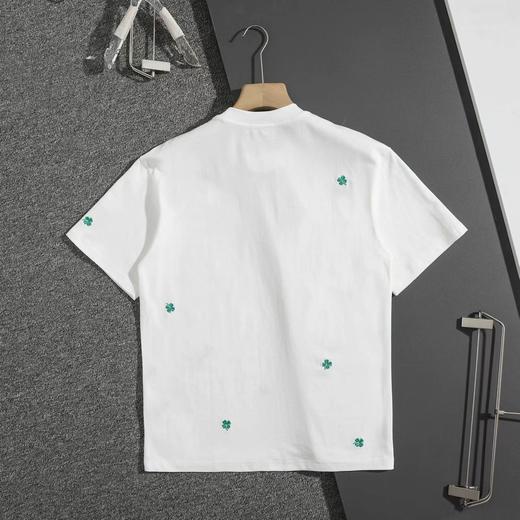 F032052早春新款简约大气质地柔软舒适立体刺绣宽松短袖 商品图4