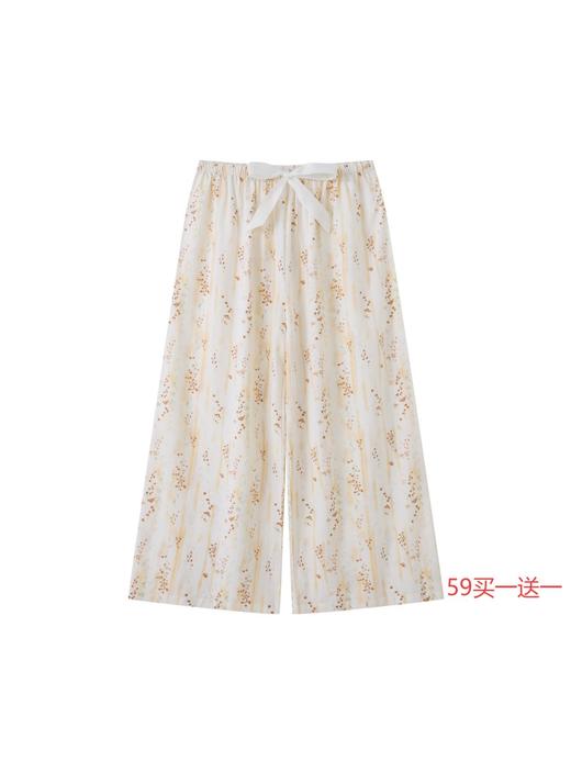 【第二件 0 元｜ 满2件 5 折】【秀黛】女休闲印花单裤女士夏季绵绸休闲裤W2553151T【门店同款】 商品图7