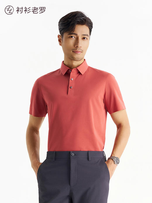 【柔感一号】(开衩版) 桑蚕丝Sorona无痕POLO衫LGP001【T】 商品图9