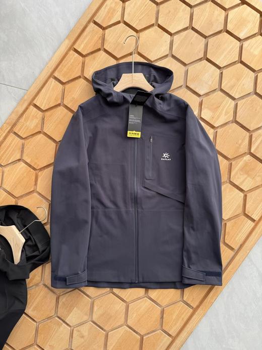 F032065日常通勤立体剪裁下摆前短后长户外运动夹克软壳冲锋衣 商品图5