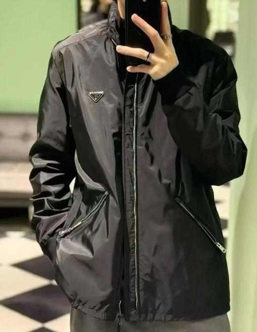 男款隐藏帽风衣外套he020 商品图2