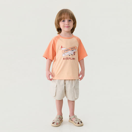 马克珍妮飞行日志男童插肩凉感T2026年夏装新款560316 商品图3