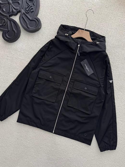 F0320110随意穿搭都好看简约时尚通勤防风纯色拉链夹克外套男款 商品图6