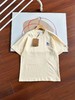 F032092春夏新品简约纯色宽松圆领刺绣情侣款短袖T恤 商品缩略图6