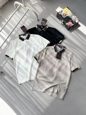 F032084春夏新款元素商务休闲男士短袖翻领T恤PoLo衫