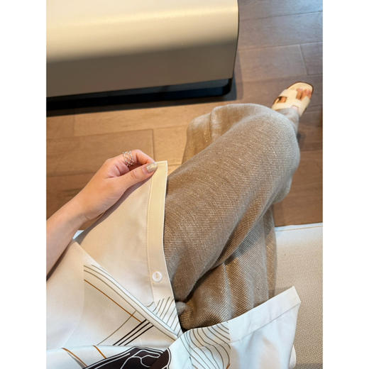 2603317    金丝亚麻 阔腿西裤，长裤 商品图5