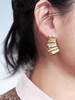 ANATTA｜E-R03-GD 金色不对称耳环【裂Riftline】 商品缩略图0