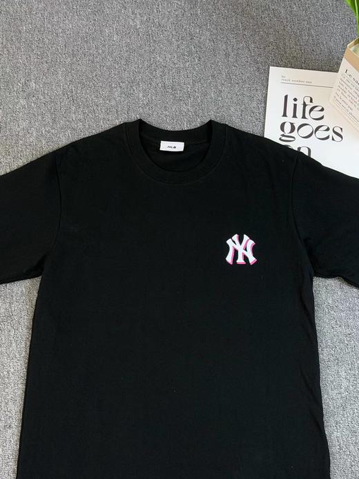 F032081印花短袖T恤肩线微落修饰溜肩男女同款宽松情侣半袖 商品图5