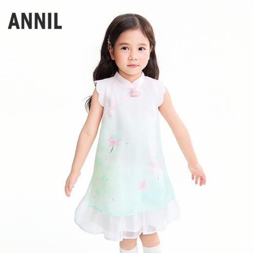 【实体店同款】女童礼裙夏季新款安奈儿童装XG623106 商品图1