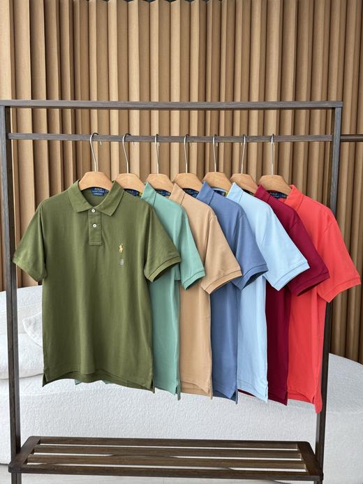 拉夫劳伦 新款经典款修身版弹力两粒扣短袖Polo衫 商品图1