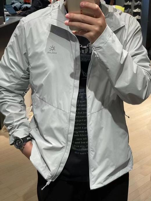 F0320105运动户外登山徒步轻薄防泼水连帽风衣防晒服男女同款外套 商品图11