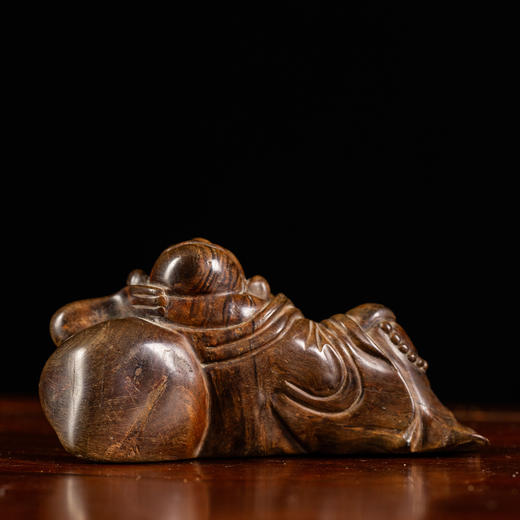 清	黄花梨雕弥勒佛摆件 商品图3