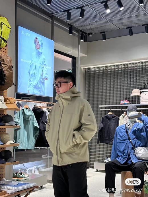 F032002春秋新款防水防雨轻薄耐磨全压胶袖标冲锋衣 商品图10