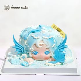 烤爱岛·双鱼座 人鱼之恋·梦幻蓝蛋糕· 星座系列 下午茶聚会生日节日【仅限深圳同城配送】