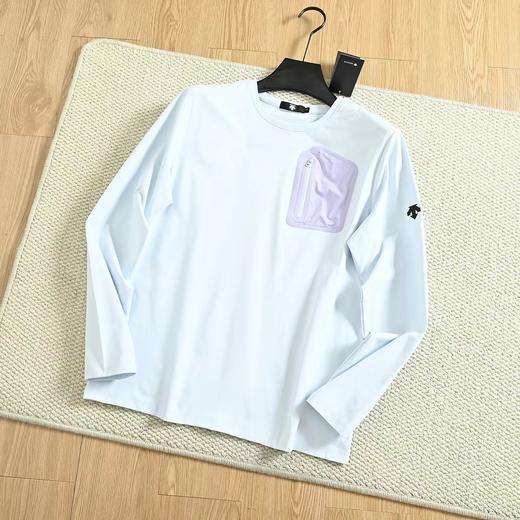 F032010春季新品户外运动休闲圆领拼色口袋长袖套头衫 商品图12