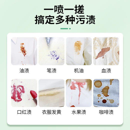 【融渍干洗剂衣服清洁剂】三合一免洗衣物渗透剂 污渍溶渍清洁去油渍油迹去渍 商品图3