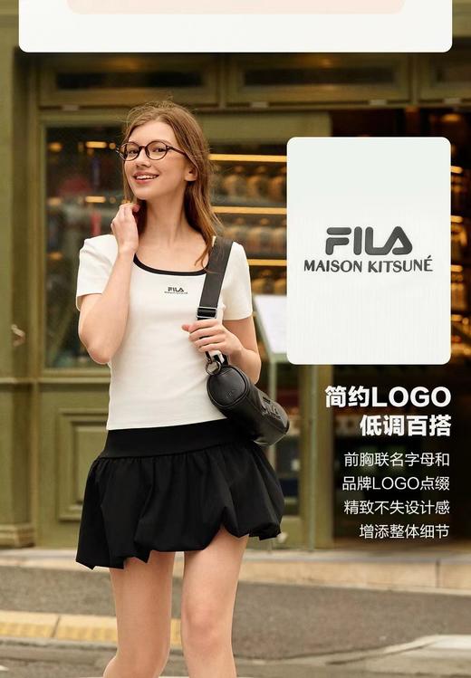 F0320141短袖T恤2025夏季新款U领撞色修身短款上衣女 商品图5