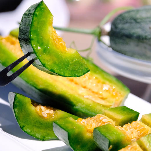 『山东羊角蜜瓜』博洋酥7号，酥脆香甜，肉瓤肥厚 商品图14