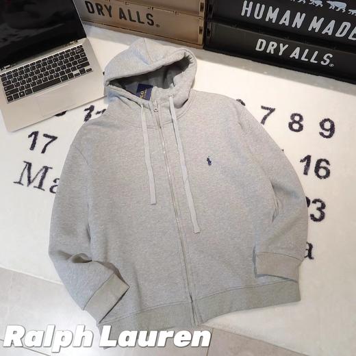 F032027春季新款男女同款精梳棉抓绒连帽拉链卫衣外套 商品图5