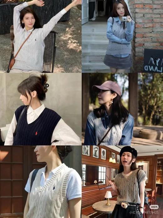 F032013秋冬新款减龄百搭简约时尚V领麻花针织马甲 商品图11