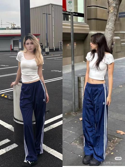 F032014新款休闲复古百搭透气舒适微弹直筒阔腿裤长裤 商品图12